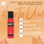 ENVY Fiery Deodorant Spray - 120ML | Long Lasting Deo for Men Perfume Fragrance Scent