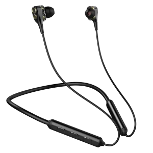UiiSii BN28 Dual Driver Wireless Bluetooth Neckband Earphones