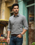 Men’s Shirt(ASH COLOUR) – Stylish, Comfortable & Perfect Fit
