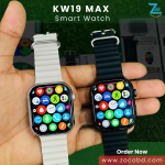 Here’s a fully rewritten SEO-friendly product description for the KEWIWEAR KW19 Max Series 9 Smart Watch for DashiBD.com: KEWIWEAR KW19 Max Series 9 Smart Watch – 2.5D Curve Infinity Display with Double Strap Stay connected, track your fitness, and upgrade your style with the KEWIWEAR KW19 Max Series 9 Smart Watch. This multifunctional smartwatch comes with a stunning 2.5D curved infinity display, dual straps, and advanced health and fitness features — designed to make your daily life smarter and more efficient. Key Features: Brand: KEWIWEAR Model: KW19 Max Series 9 Display: 2.5D curved infinity screen for an immersive viewing experience Strap: Comes with double straps for comfort and style versatility Bluetooth Calling: Make and receive calls directly from your wrist with dial pad and call log access Health Monitoring: Track your heart rate, blood oxygen (SpO₂), and sleep quality in real time Fitness Tracking: Includes 25 exercise modes such as running, swimming, cycling, yoga, cricket, basketball, and more Smart Notifications: Receive instant alerts for calls, messages, and app notifications Entertainment: Built-in fun games, music playback, and Bluetooth photo control Utility Tools: Calculator, stopwatch, timer, alarm clock, weather updates, flashlight, and find phone function Extra Features: GPS sports tracking Sedentary reminder Breathing exercises Raise wrist to wake screen Adjustable brightness, vibration, and screen time settings 5 unique UI styles: list, table, honeycomb, arc, and ferris wheel Why Choose KEWIWEAR KW19 Max Series 9: With its elegant design, smooth performance, and all-in-one smart functionality, the KEWIWEAR KW19 Max Smart Watch is the perfect blend of fitness, fashion, and technology. Get the KEWIWEAR KW19 Max Series 9 Smart Watch now at DashiBD.com – your smart companion for health, style, and everyday life!