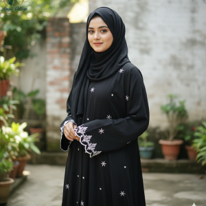 Star Embroidery Abaya ( স্টার এমব্রয়ডারি বোরকা ) - Image 4