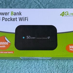5G-4G MEFI Pocket Wifi with Power Bank - 10000mAh - Black