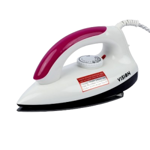 VISION 1000W Electric Iron Shock & Burn Proof VIS-DEI-002 Multi-Color
