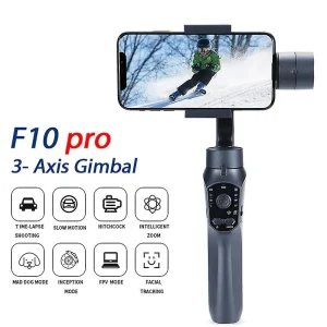 F10 Pro 3-Axis Gimbal Stabilizer – 360° Smart Shooting for Smartphones | DeshiBD.com Take your mobile videography to the next level with the F10 Pro 3-Axis Gimbal Stabilizer, designed to deliver professional-grade stability and cinematic motion control. Perfect for vloggers, travelers, and content creators, this handheld gimbal ensures smooth, shake-free footage every time you shoot. 🎥 Key Features: Model: F10 Pro Type: 3-Axis Handheld Gimbal Stabilizer Material: PC + PP + ABS (lightweight and durable build) Weight: 0.6 kg Max Loading Capacity: 0.2 kg Compatibility: Supports 4.5–6.1 inch smartphones (Android & iPhone) Rotation: 360° all-round stability for dynamic shooting angles Function: Automatic stabilization and adjustable camera direction Special Features: Face tracking, app control, and smooth video stabilization 📸 Why Choose the F10 Pro Gimbal from DeshiBD.com? Capture cinematic-quality videos and photos effortlessly with the F10 Pro Gimbal 3-Axis Stabilizer. Its intelligent design reduces handshakes and motion blur, giving you steady and professional footage even while walking or moving. The 360° rotation feature and face-tracking technology make it ideal for vlogs, TikTok videos, live streams, and travel shots. Lightweight yet powerful, the F10 Pro Gimbal lets you shoot like a pro anywhere, anytime. Just mount your phone, connect the app, and start creating smooth, stunning videos with perfect stability. Keywords: F10 Pro 3-Axis Gimbal, smartphone stabilizer, handheld gimbal, mobile video stabilizer, 360° face tracking gimbal, F10 Pro Gimbal Bangladesh, DeshiBD gimbal, camera stabilizer for iPhone and Android.