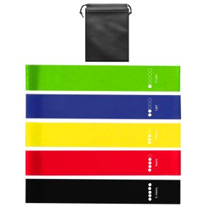 5Pieces Resistance Bands Skin Friendly Resistance