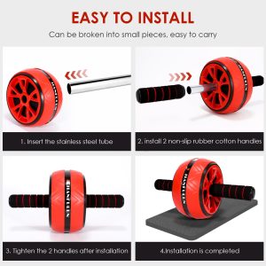Ab Roller Wheel for Abdominal Exercise and Core Workouts