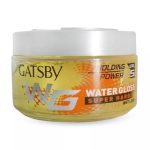 Gatsby Water Gloss - Super Hard, Wet Look Hair Gel, Shine Effect, Long Lasting Hold, Non Sticky, Easy Wash Off, Holding Level 5 - 70gm