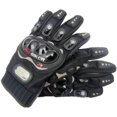 New Pro Biker Half Finger Hand Gloves For Biker- Black