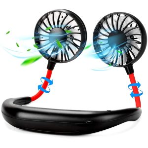 Portable USB Rechargeable Neck Fan