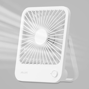 JISULIFE FA26 4500mAh Rechargeable Ultra Thin Powerful Desktop Fan