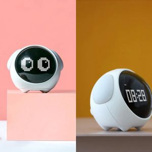 Xiaomi Emoji Pixel Voice Control Alarm Clock with LED Light & Multifunction Digital Display