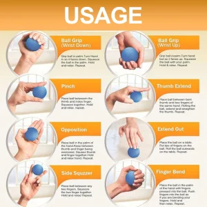 Stress Relieve Ball |Squeeze Balls Perfect for Hand Exercise, Playing & Mind Relaxer | Sponge Toy Ball for Kids and Adults