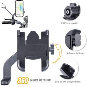 C2 Motorcycle Universal Aluminum Phone Holder Handlebar Bracket