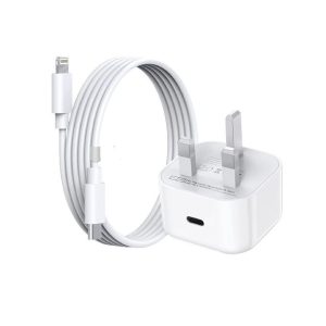 iPhone 13 Pro Max 20W USB-C Power Adapter with USB-C to Lightning Cable