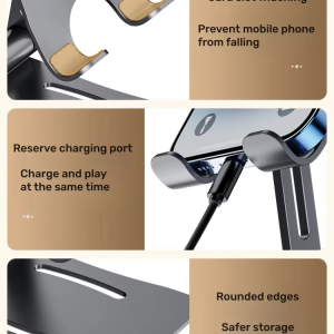 Z6 Metal Desktop Tablet & Mobile Phone Holder Stand
