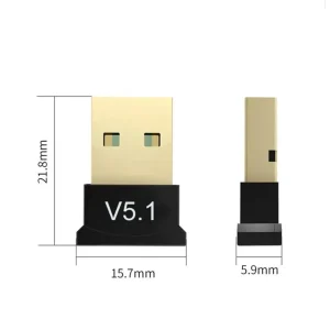 BT 5.1 Wireless Bluetooth Adapter USB Dongle For Desktop Laptop PC Multi Device Bluetooth Audio Receiver - Image 4