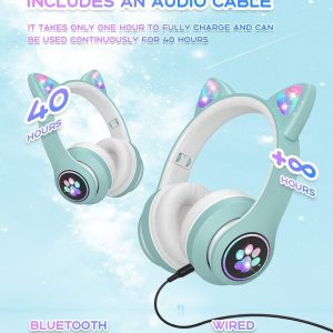 STN-28 Wireless Cat Ear Headset - Image 4