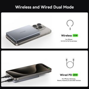 Joyroom JR-PBM08 Pro 20W Metal Magnetic Wireless Power Bank - 10000mAh