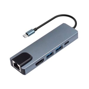 USB Type-C to HDTV 5-in-1 Hub (LAN + Type-C + USB×2 + HDMI)