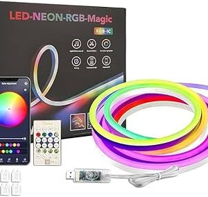 LED Neon RGB Magic 5M Smart RGB-IC Silicone Light Strip