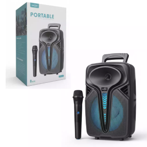 Greatnice GTS-2386 Portable Bluetooth Speaker With Dual Wireless Mic (8 Inch)