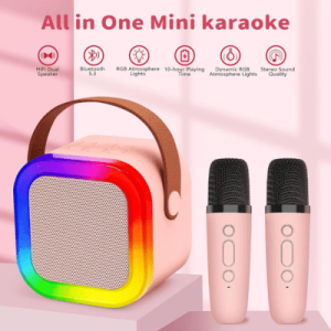 K12 RGB Karaoke Bluetooth Speaker with Two Microphone