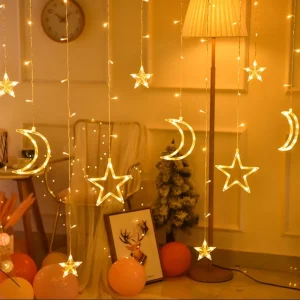 Moon Star LED Fairy Light for Curtains