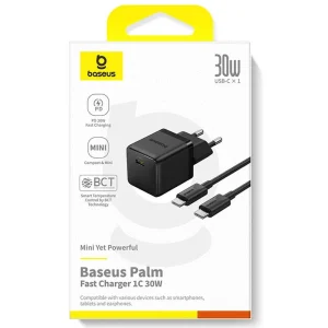 Baseus Charger Palm Series 30W PD Fast Charger 1x Type-c