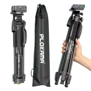 PLOKAMA PK-9999 2.1M Camera Tripod with Mobile Phone Holder