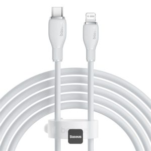 Baseus Pudding Series Fast Charging Cable With High-Speed Data Transmission Type-C to Lightning 20W 2.22A 2M - White