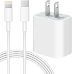 iPhone 14Pro Max 20W USB-C Power Adapter USB-C to Lightning Cable