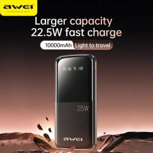 Awei P10K 10000mah 22.5W Fast Charging Digital Display Power Bank