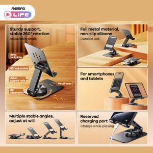 REMAX RM-C38 Precision Alloy Rotary Phone Holder