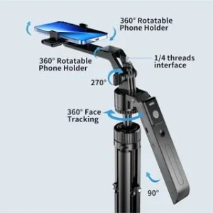 C19 Auto Face Tracking Tripod 360° Rotation with Stand