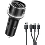 Oraimo Highway 15 15.5W 2 Ports Black Car Charger (Dual USB) - (OCC-1152D)