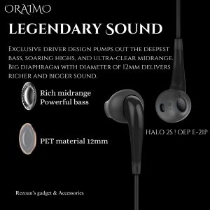 Oraimo Bass Stereo In Ear Earphone - (OEP-E21P)