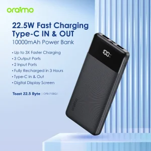Oraimo OPB-7100Q Toast 22.5 Byte Power Bank - 10000mAh