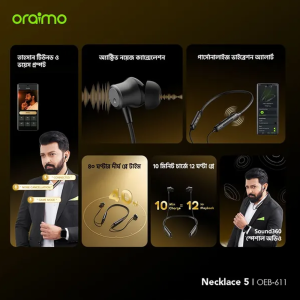 Oraimo Necklace 5 Tahsan Tuned Noise Cancellation Wireless Headphone - Image 4