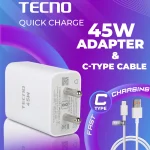 Tecno 45W SuperCharge Wall Charger