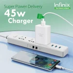 Infinix 45W SuperCharge Wall Charger with Type-C Cable