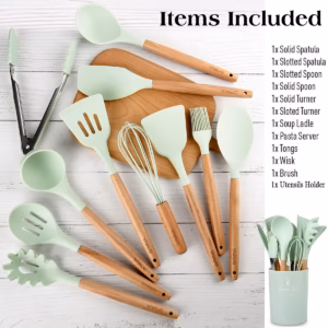 12 Pcs Silicone Spatula & Utensil Set