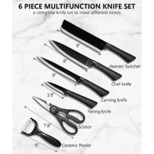 Zepter 6Pcs Premium Stainless Steel Knife Set