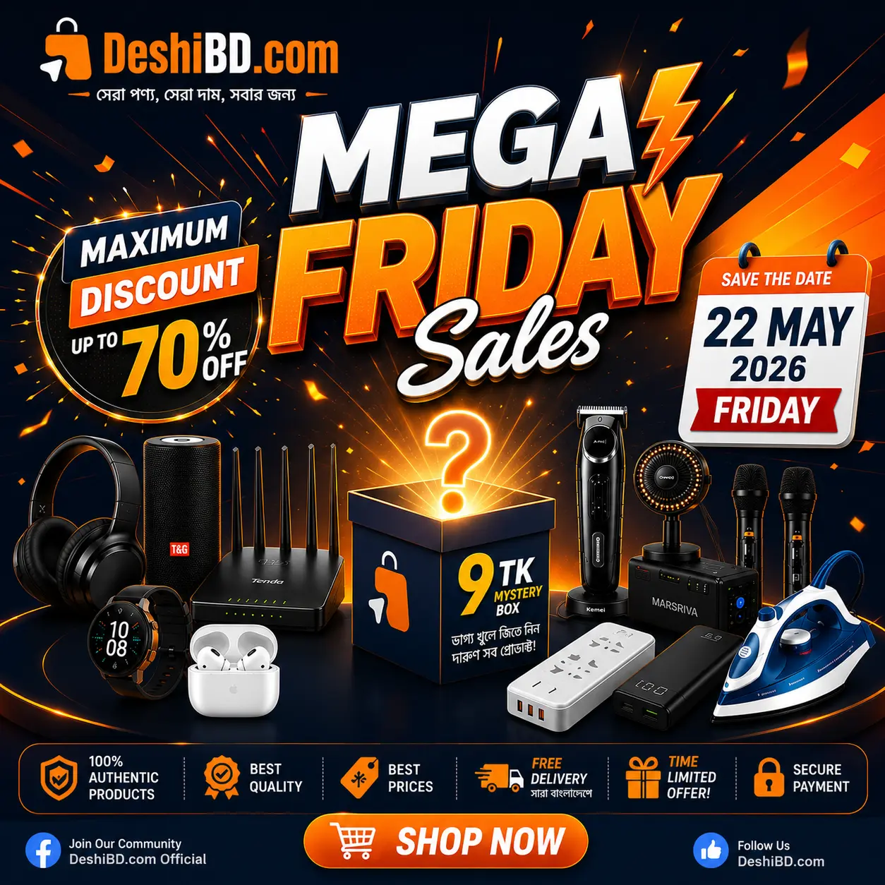 Mega Friday Sales 2026 DeshiBD