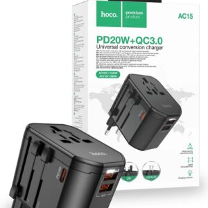 Hoco AC15 3-port PD20W Universal Charger