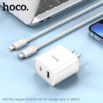 HOCO C80 20w Quick Charger PD+QC 3.0 charging head with fast charging