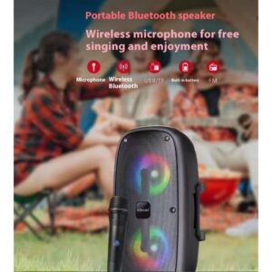KTS-2388 RGB Speaker With Wireless Microphone