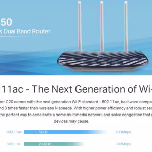 TP-Link Archer C20 AC750 Dual-Band Wi-Fi Router