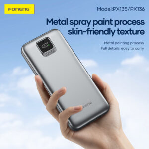 Foneng PX136 20000mAh 22.5W Power Bank With Built-in Cable