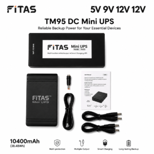 FiTAS TM95 DC Mini UPS (10400mAh, Type-C Fast Charging)