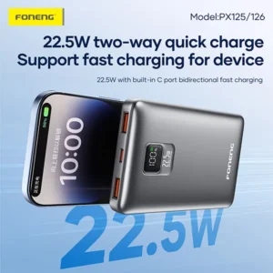 Foneng PX126 22.5W Fast Charging Power Bank - 20000mAh